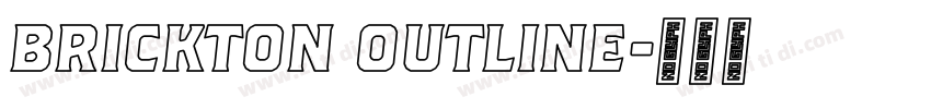 Brickton Outline字体转换